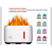 Oco Life Simulated Flame Aroma Diffuser + 2 Oil Blends - White